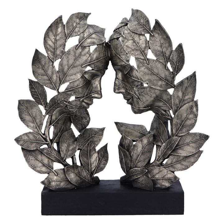 Natural Emotion Love Silver Statue 31cm