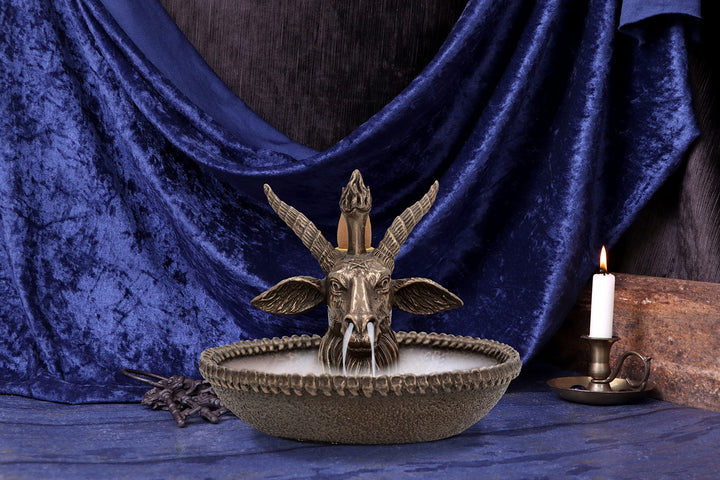 Baphomets Wealth Occult Backflow Incense Burner 13cm