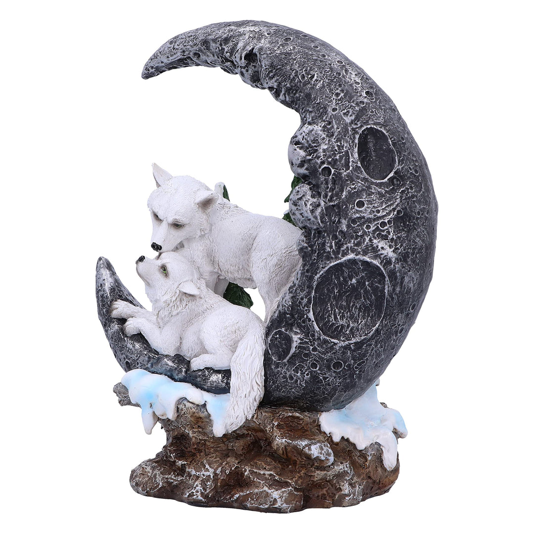 Lunar Companions Wolves Moon Figurine 19.3cm