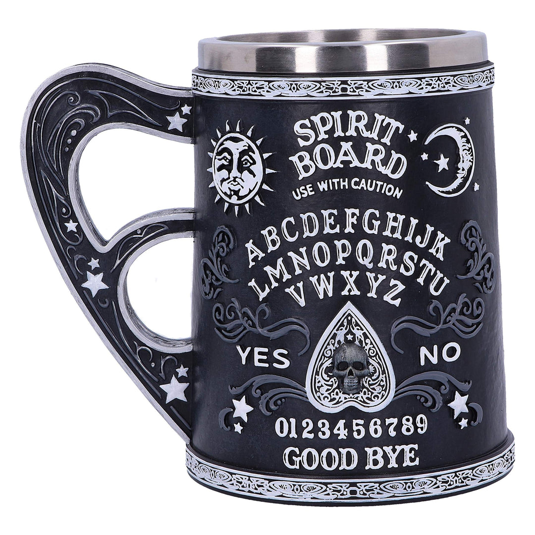 Black and White Spirit Board Tankard Mug