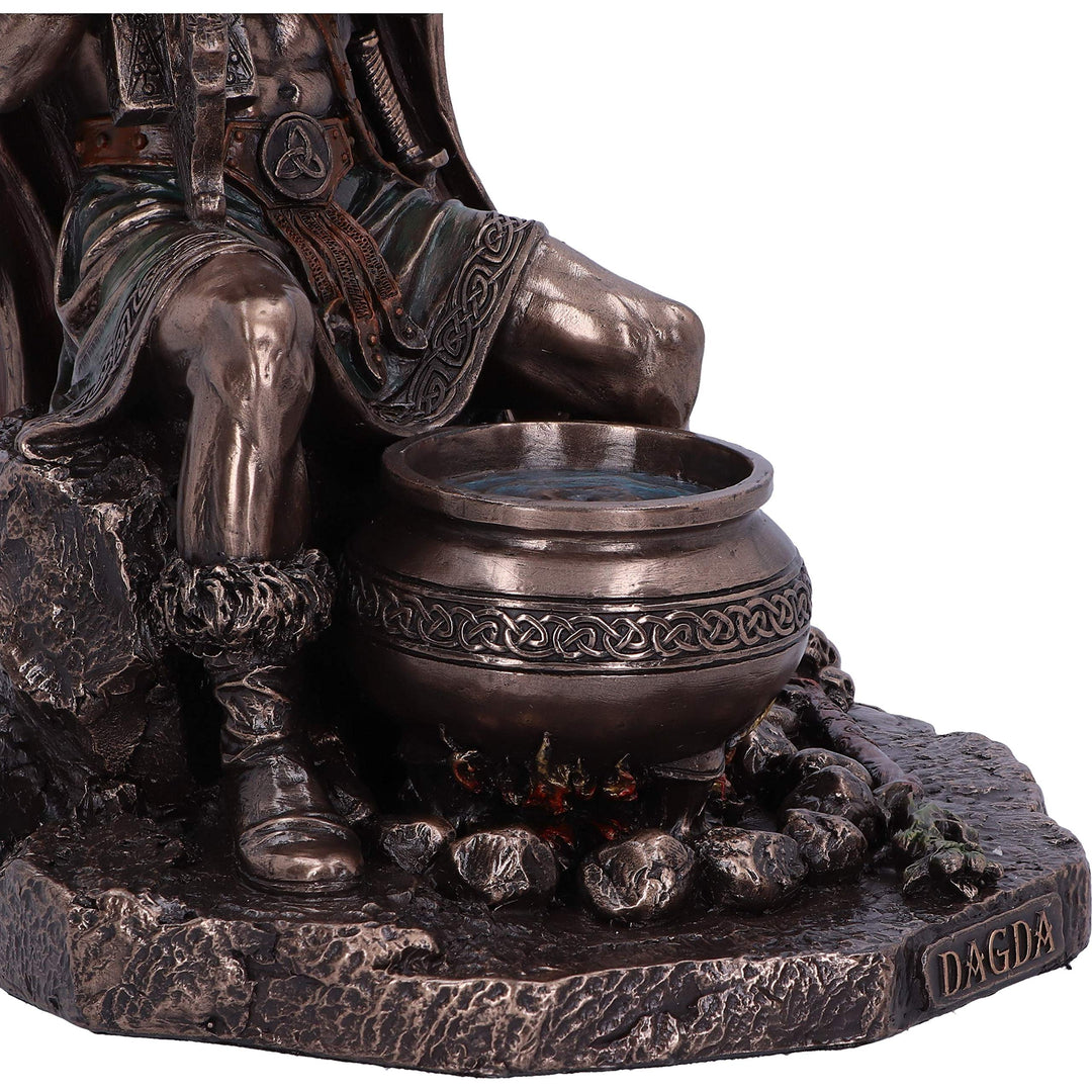 Bronze Dagda King of Tuatha De Danann Celtic Deity Figurine 18.5cm