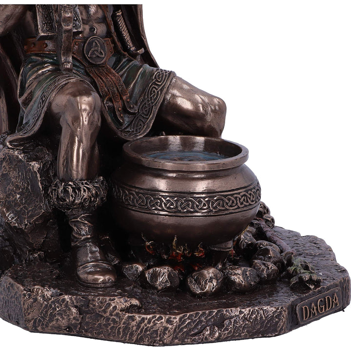 Bronze Dagda King of Tuatha De Danann Celtic Deity Figurine 18.5cm