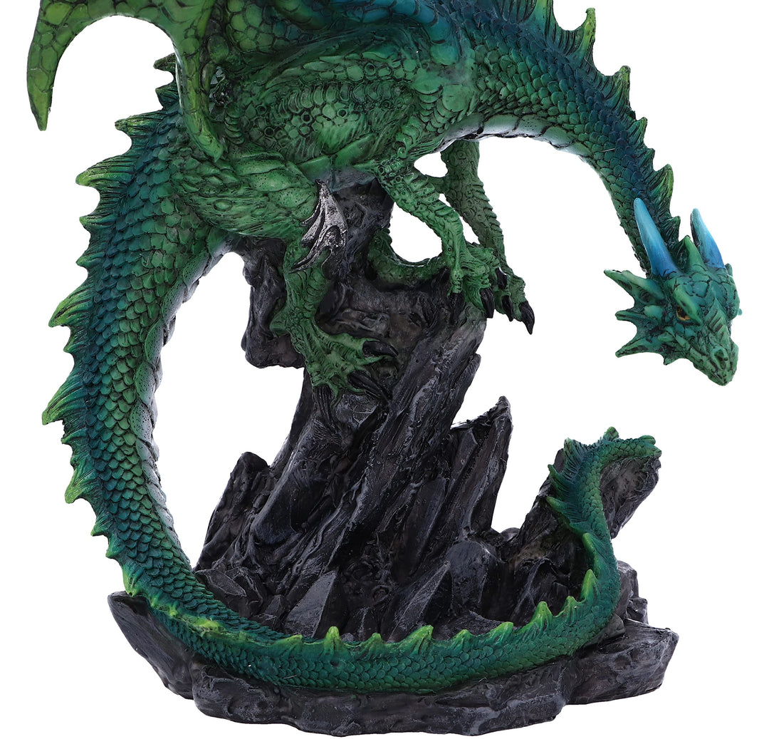 Clifftop Keeper Green Dragon Figurine 21cm