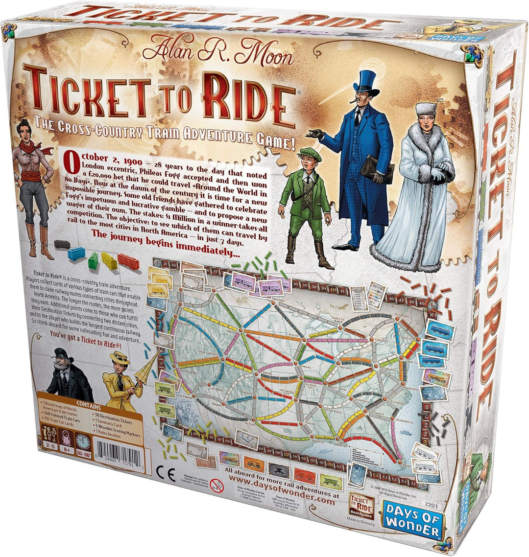 Ticket to Ride Board Game A Cross-Country Train Adventure for Friends and Family