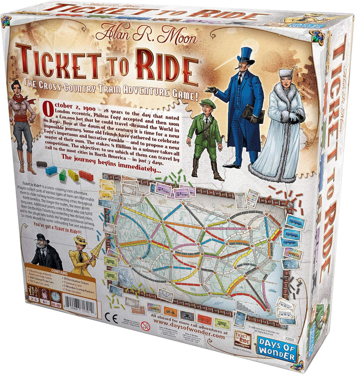 Ticket to Ride Board Game A Cross-Country Train Adventure for Friends and Family