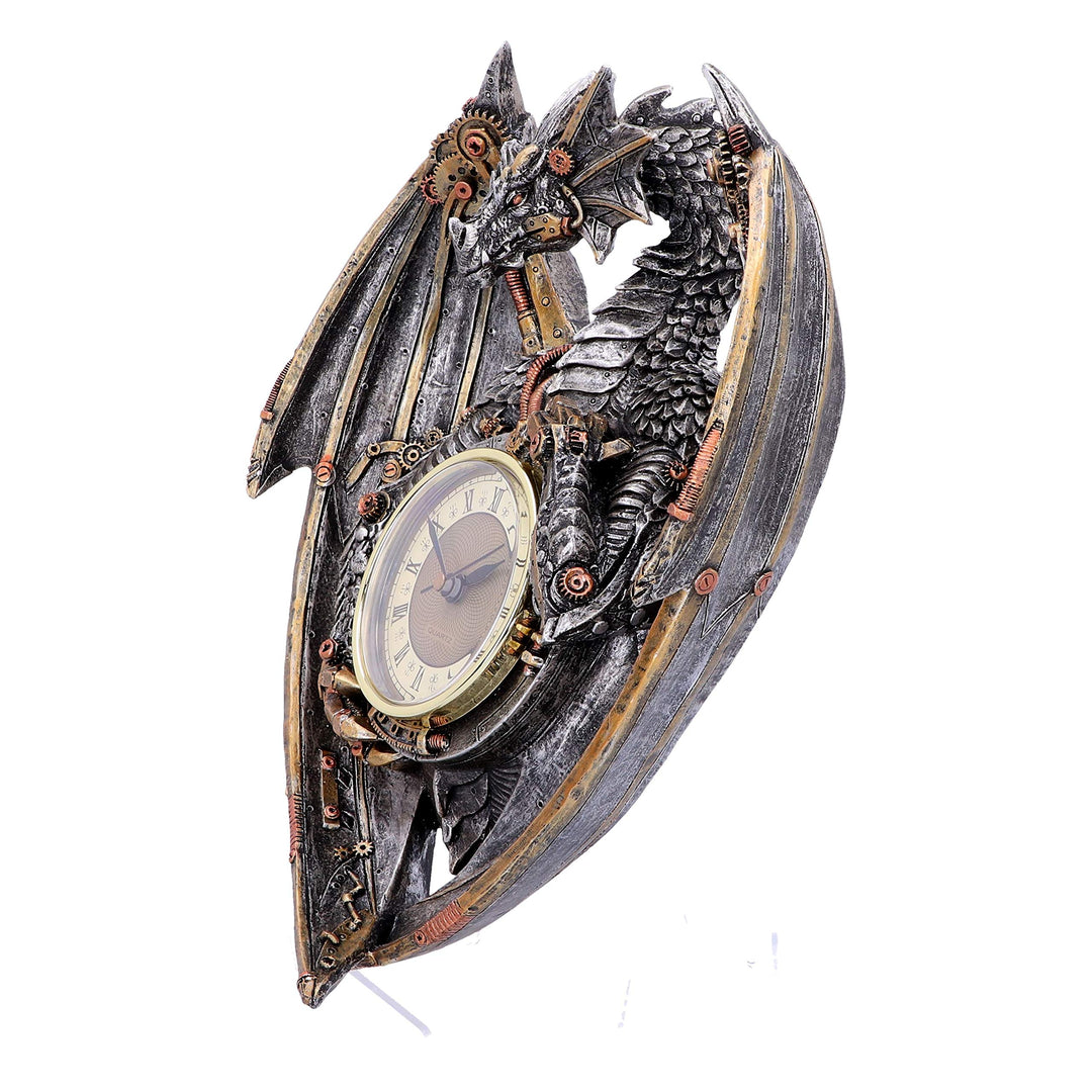Dracus Horologium Steampunk Dragon Wall Clock 27.5cm
