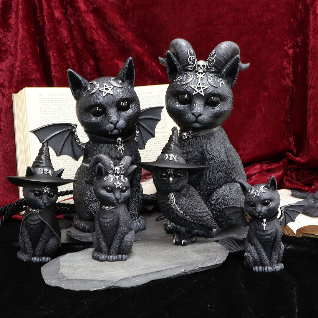 Pawzuph Horned Occult Cat Figurine 11cm