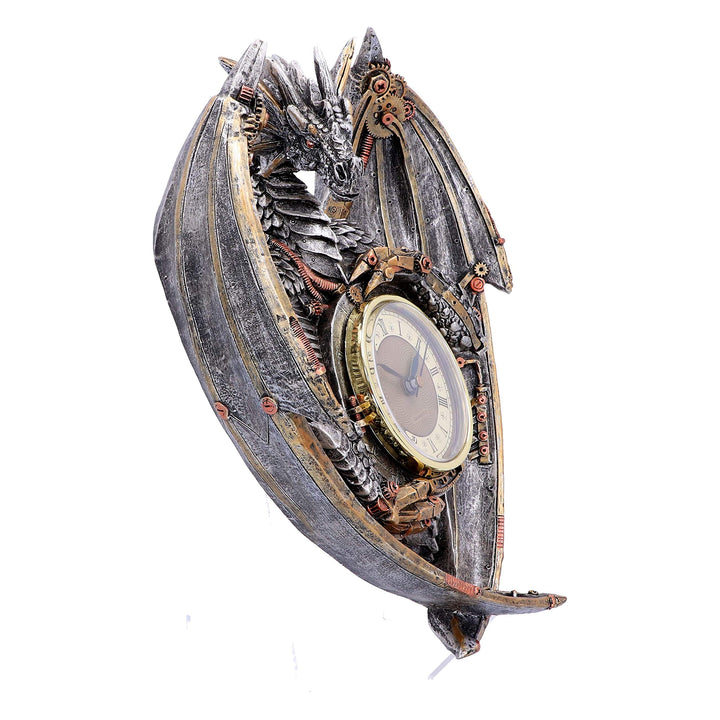 Dracus Horologium Steampunk Dragon Wall Clock 27.5cm