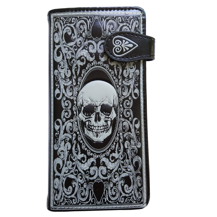 Skull Tarot Card Purse Embossed Wallet 18.5cm