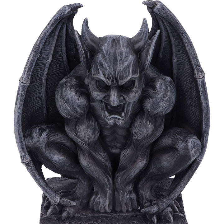 Adalward Dark Black Grotesque Gargoyle Figurine 26cm