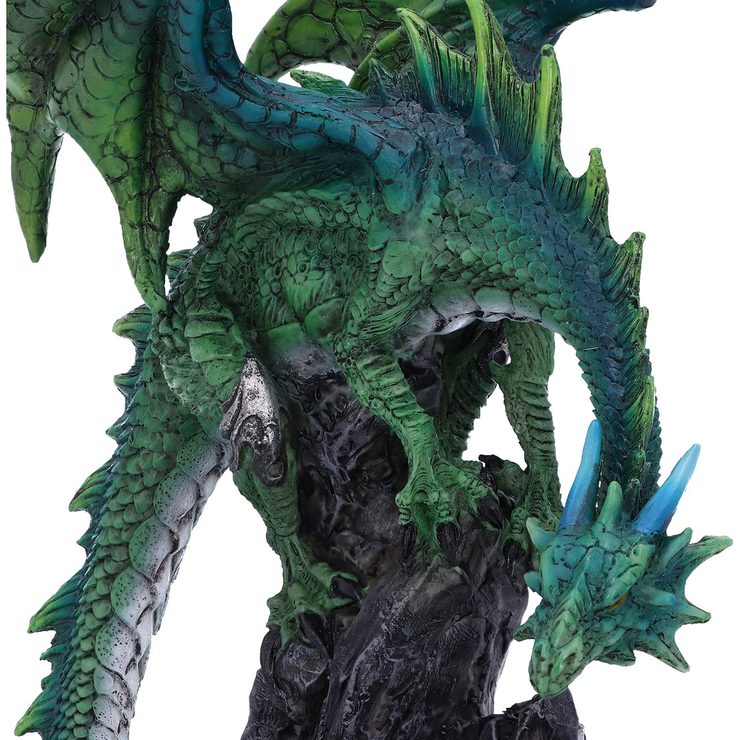 Clifftop Keeper Green Dragon Figurine 21cm