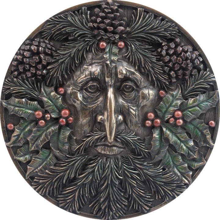 Bronzed Winter Tree Spirit Wall Plaque 14.5cm