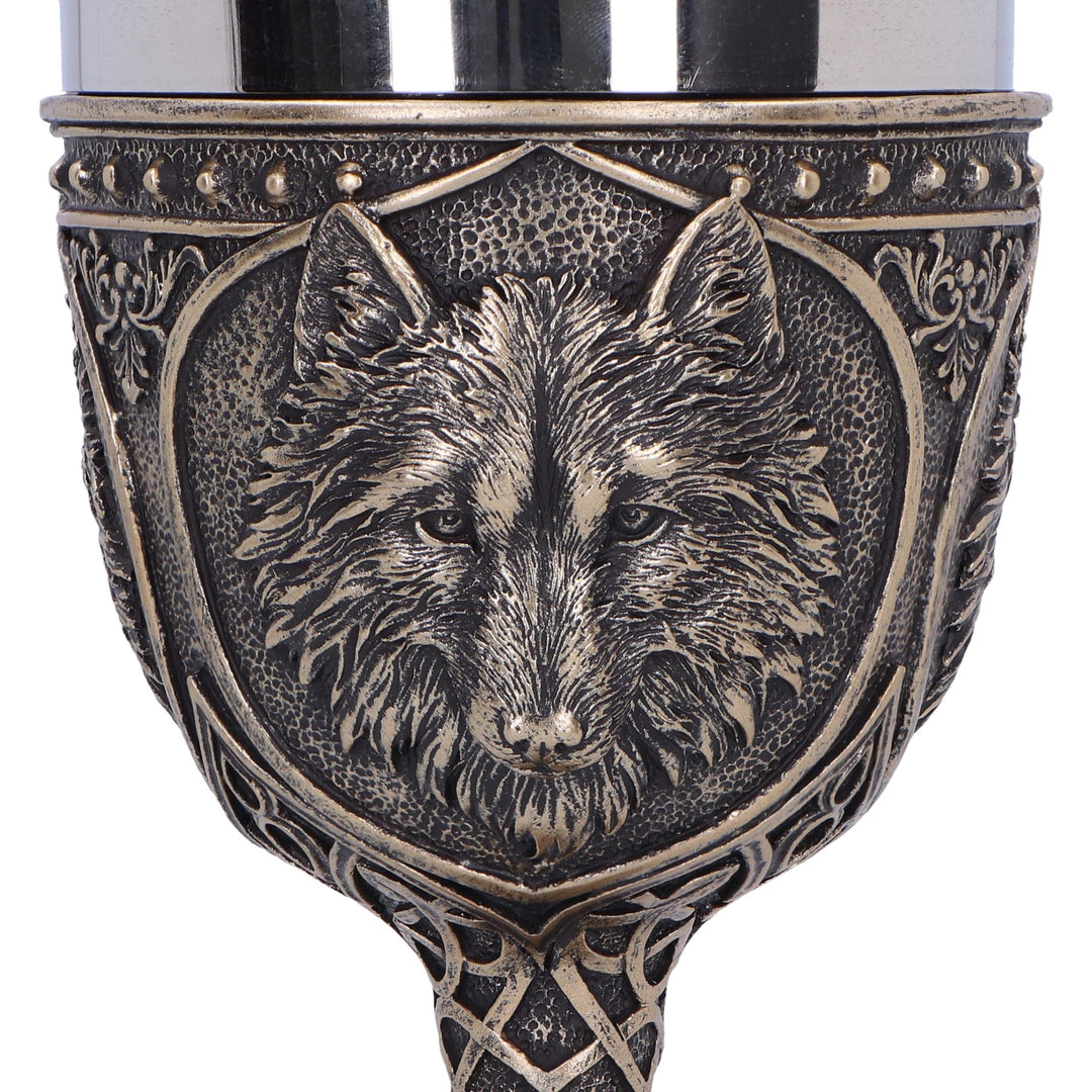 Wild Thirst Medieval Wolf Chalice 20cm
