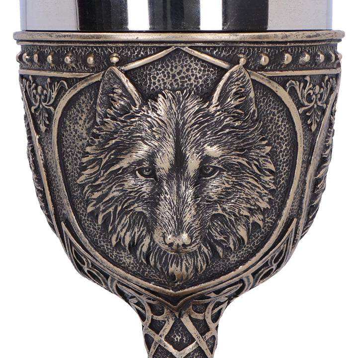 Wild Thirst Medieval Wolf Chalice 20cm