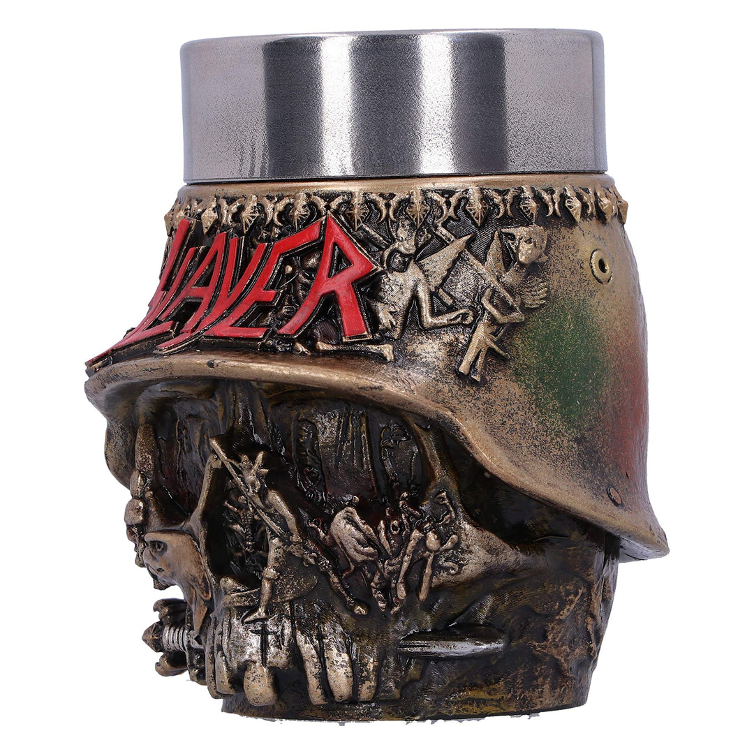 Slayer Eagle Helmet Skull Logo Shot Glass 9cm Officially Licensed