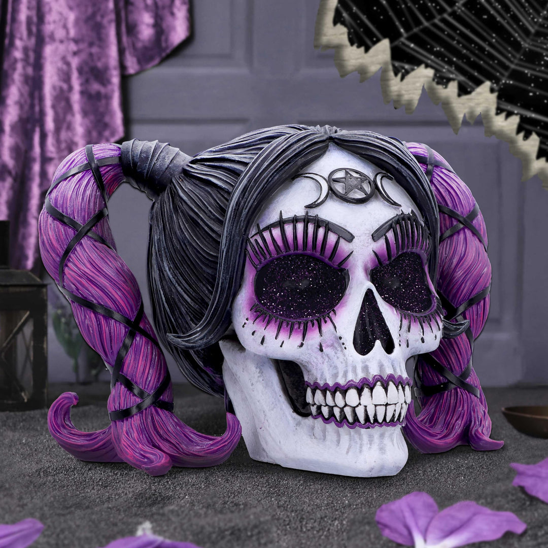 Drop Dead Gorgeous Myths and Magic Voodoo Doll Skull 20.5cm