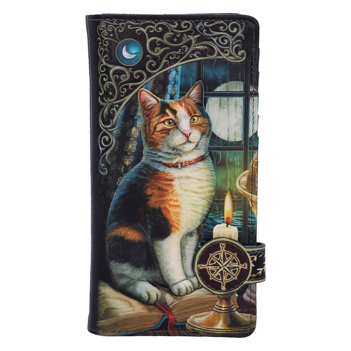 Lisa Parker Adventure Awaits Calico Cat Ship Embossed Purse 18.5cm