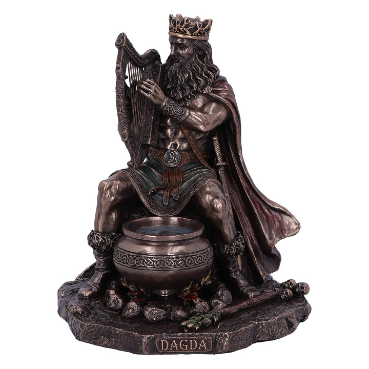Bronze Dagda King of Tuatha De Danann Celtic Deity Figurine 18.5cm