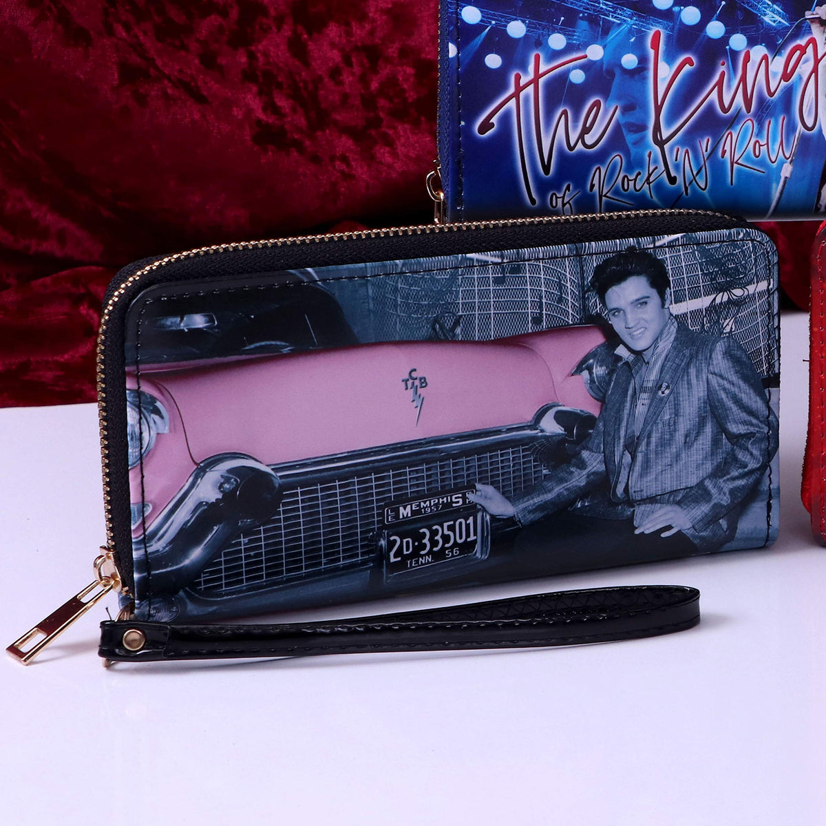 Elvis Pink Cadillac Womens Purse 19cm 8