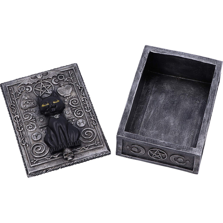 Familiar Spell Black Cat Sigil Trinket Box 13.7cm