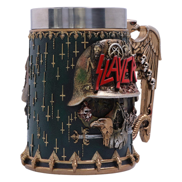 Slayer Eagle Helmet Skull Logo Tankard 16.5cm Officially Licensed