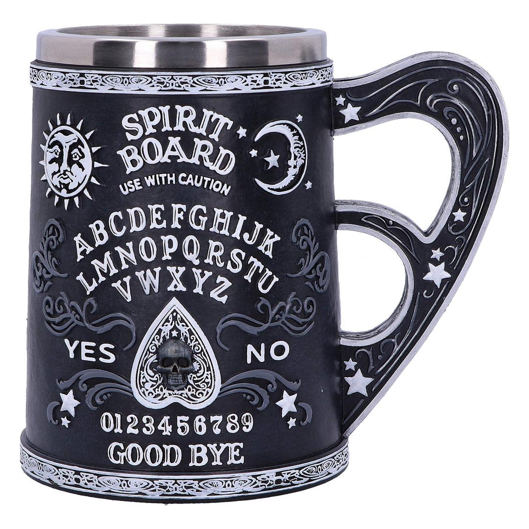 Black and White Spirit Board Tankard Mug