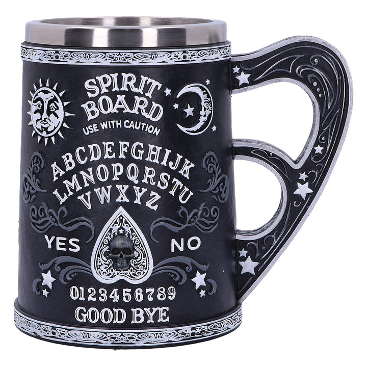 Black and White Spirit Board Tankard Mug
