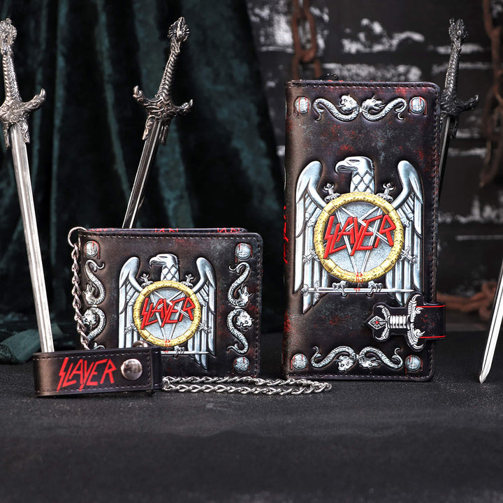Slayer Eagle Logo Embossed Wallet Purse Officially Licensed