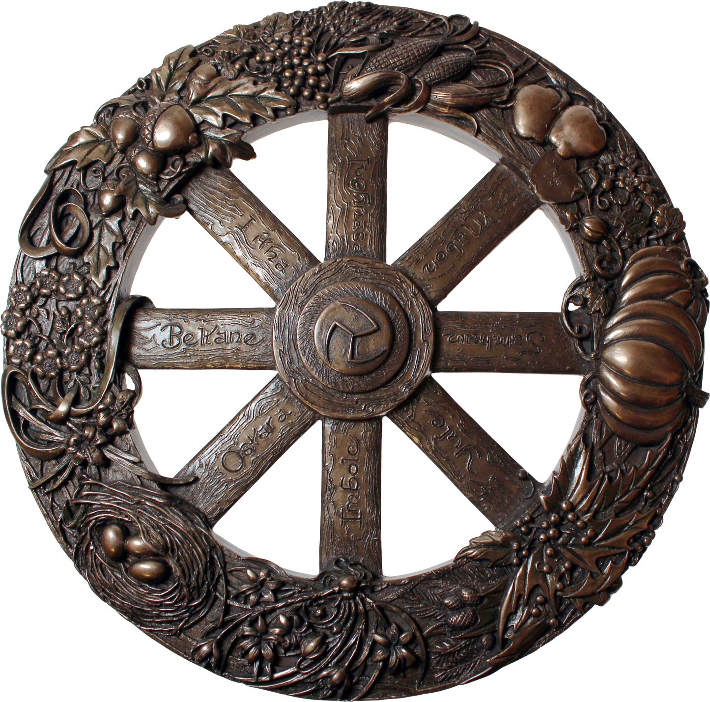 Wheel Of The Year Plaque Pagen Holiday Calendar 25cm 2