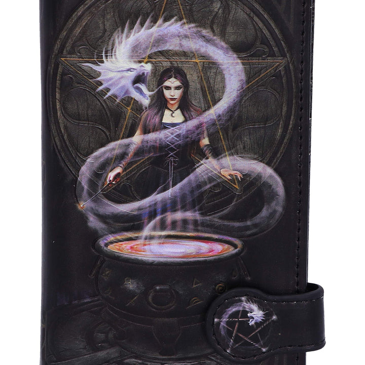 Anne Stokes The Summoning Witch and Dragon Embossed Purse 18.5cm