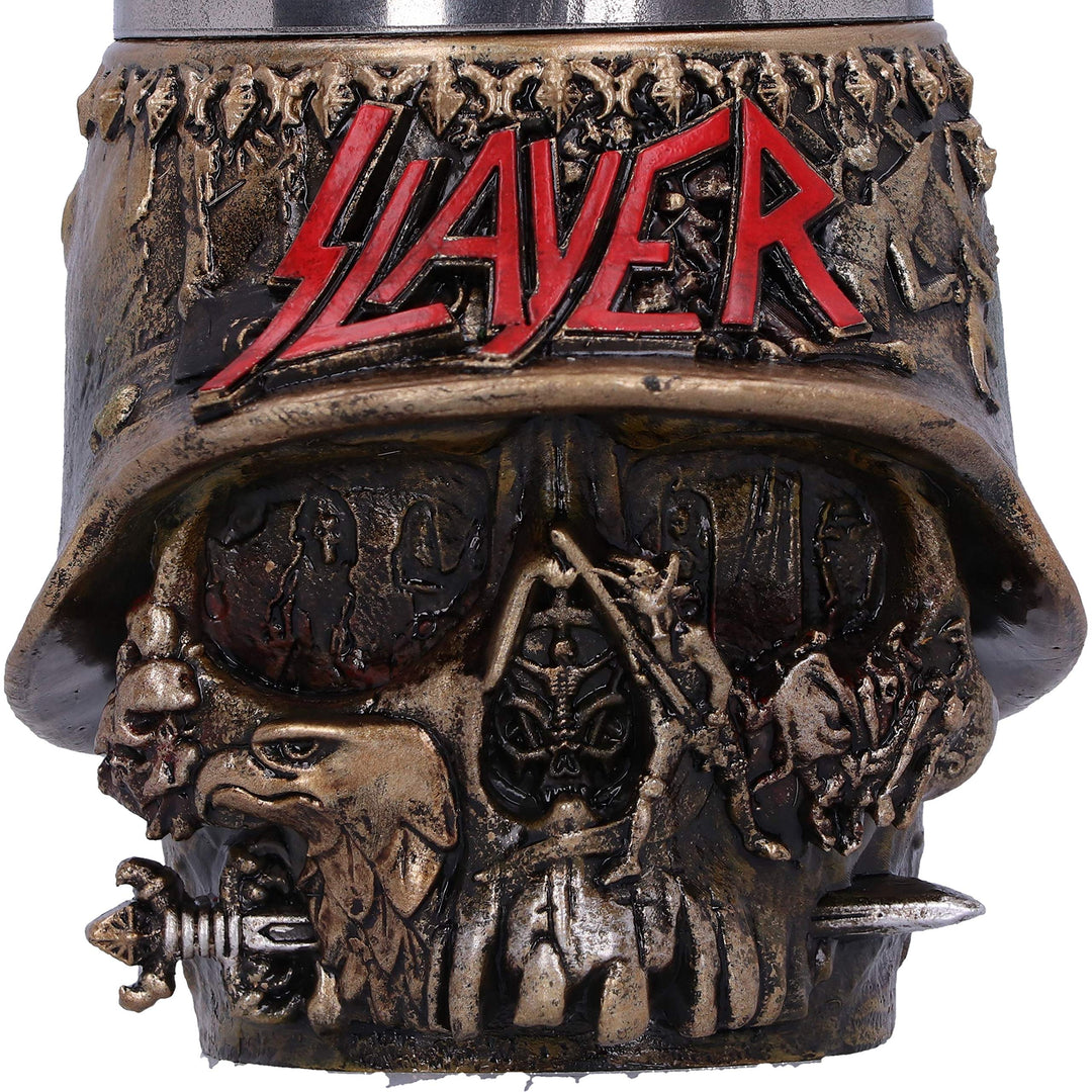 Slayer Eagle Helmet Skull Logo Shot Glass 9cm Officially Licensed