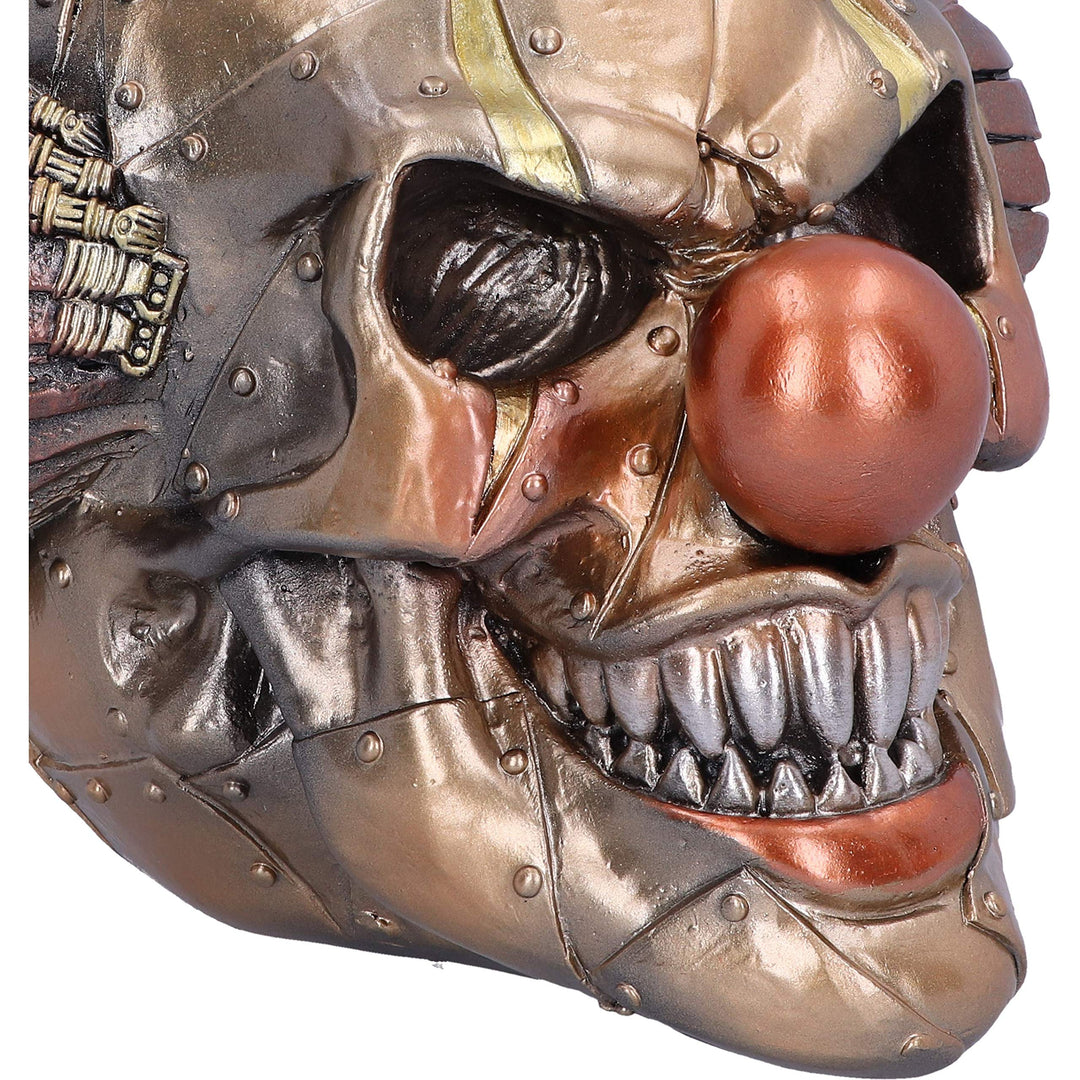 Mechanical Laughter Horror Steampunk Clown Skull Ornament 18cm