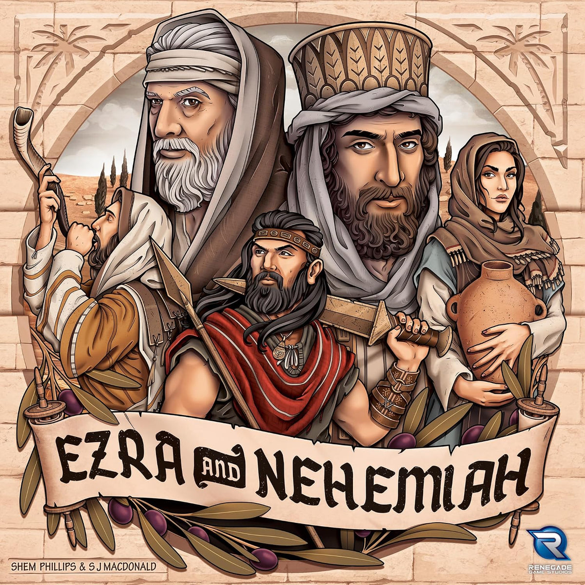 Ezra and Nehemiah Ancient Jerusalem Strategy Board Game