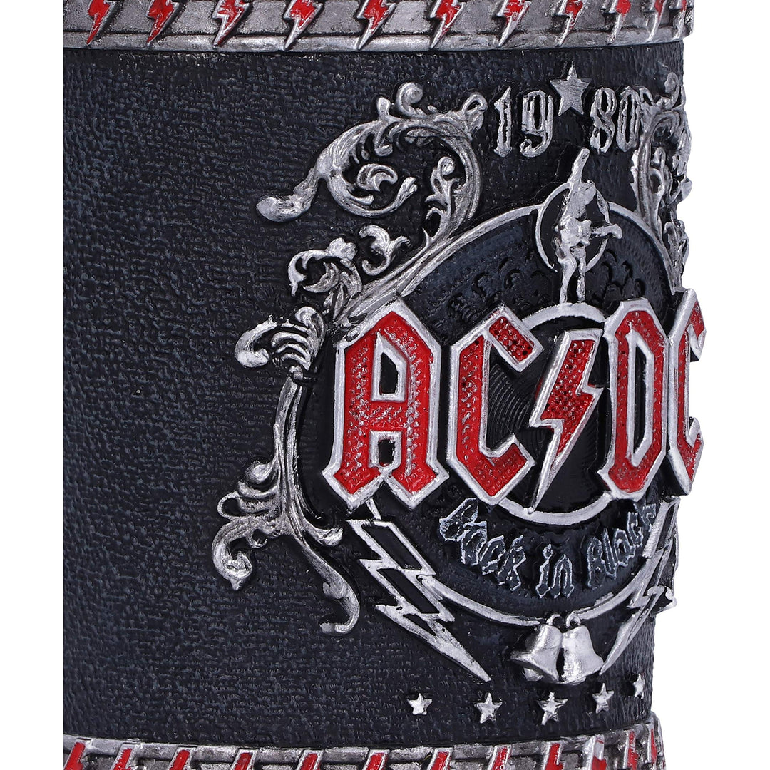 ACDC Back in Black Shot Glass 8.5cm Officially Licensed