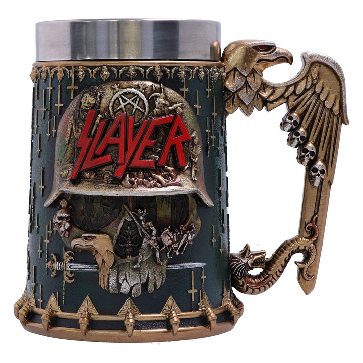 Slayer Eagle Helmet Skull Logo Tankard 16.5cm Officially Licensed