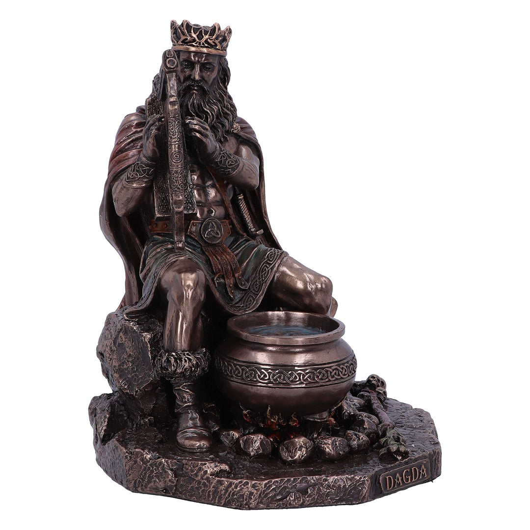 Bronze Dagda King of Tuatha De Danann Celtic Deity Figurine 18.5cm