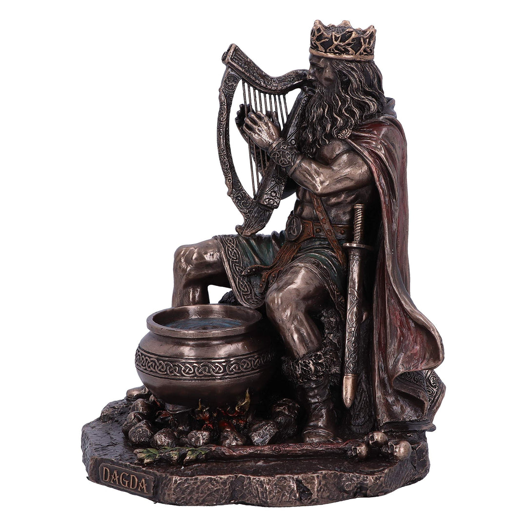 Bronze Dagda King of Tuatha De Danann Celtic Deity Figurine 18.5cm