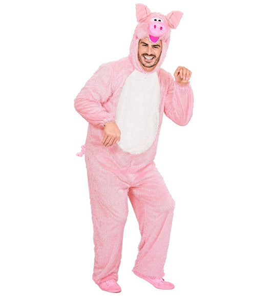 Funny Pig Hooded Jumpsuit With Mask
