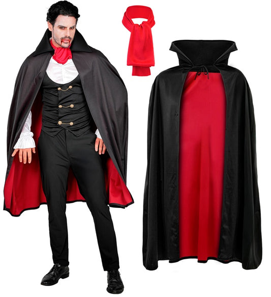 Vampire Shirt With Vest, Jabot, Cape
