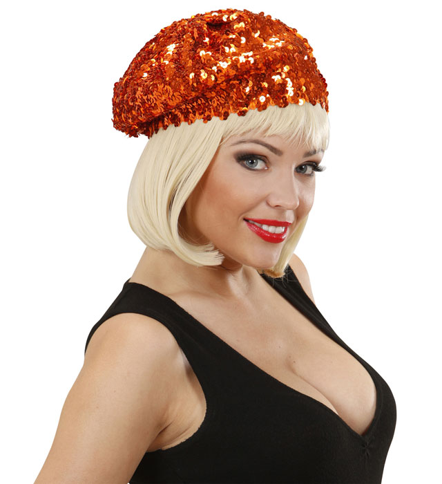 Copper Sequin Basco Hat