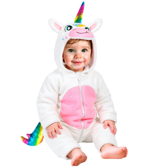 Unicorn Plush Velvet Hooded Jumpsuit