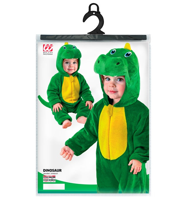 Dinosaur Plush Velvet Hooded Jumpsuit