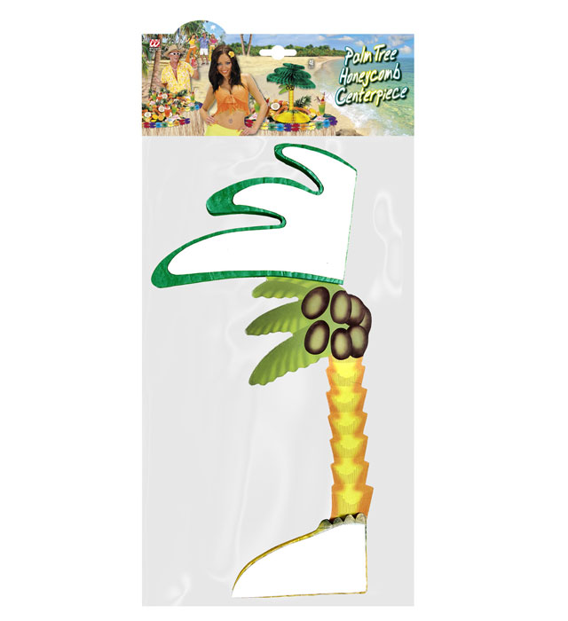 Palm Tree Honeycomb Centerpiece 48 Cm