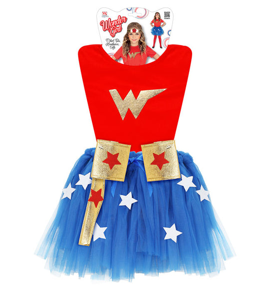 Wonder Girl T-Shirt, Tutu, Headpiece, Cuffs