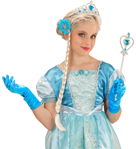 Snow Princess Set Tiara, Plait, Gloves, Magic Wand