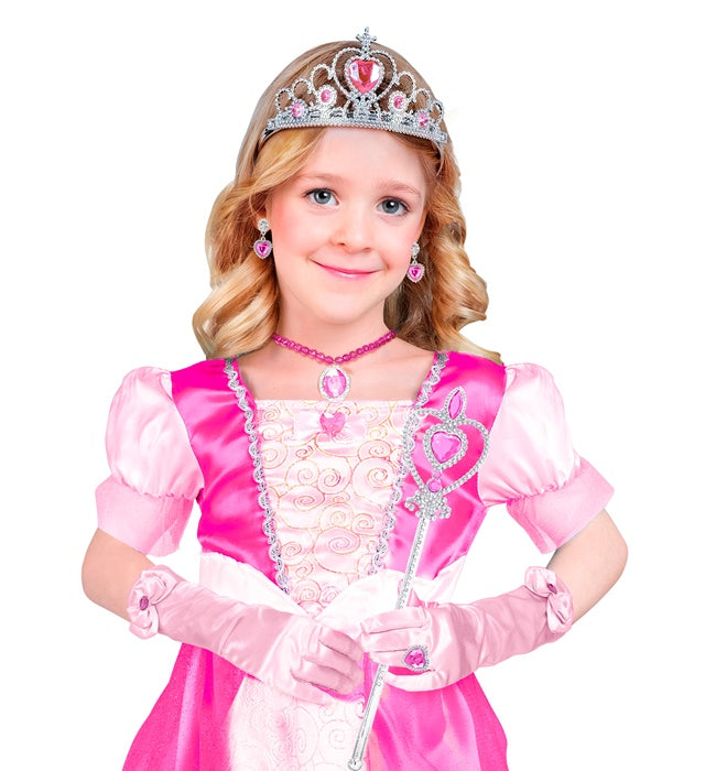 Princess Set Tiara, Gloves, Necklace, Earrings, Ring, Magic Wand