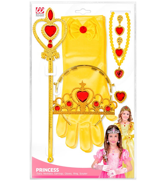 Princess Set Tiara, Gloves, Necklace, Earrings, Ring, Magic Wand