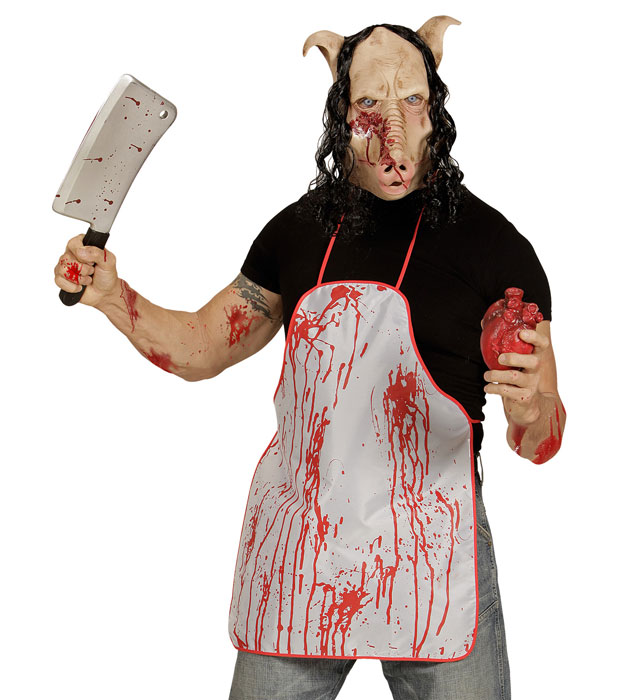 Butcher Shop Pig Full Head Mask