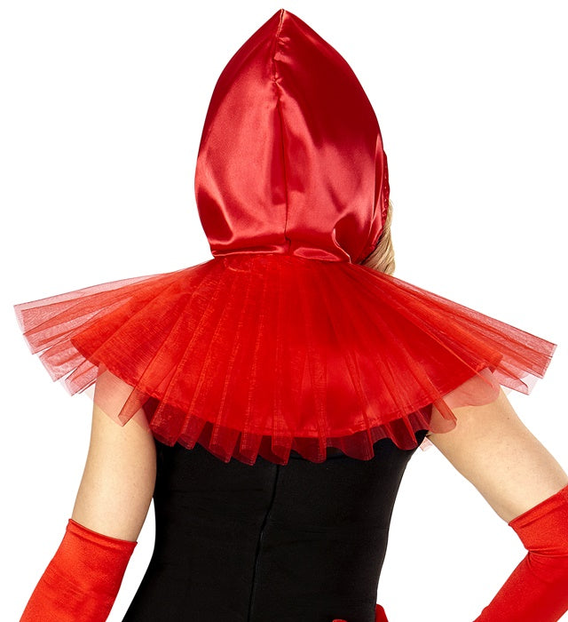 Red Capelet Hooded Capelet