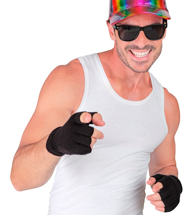 Black Fingerless Gloves